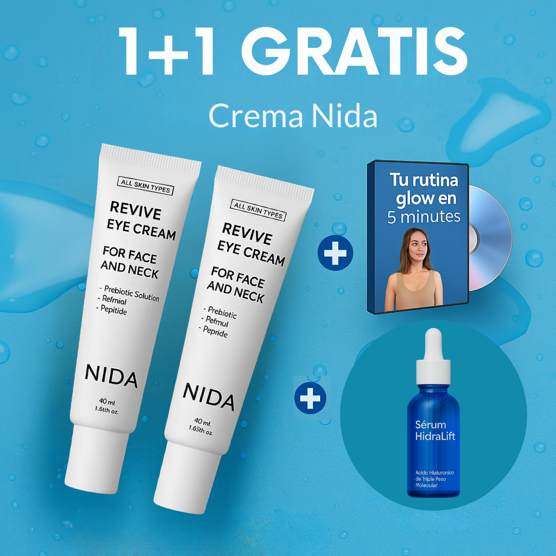 1+1 GRATIS| Nida™ - La solución definitiva para eliminar ojeras y bolsas del contorno de tus ojos