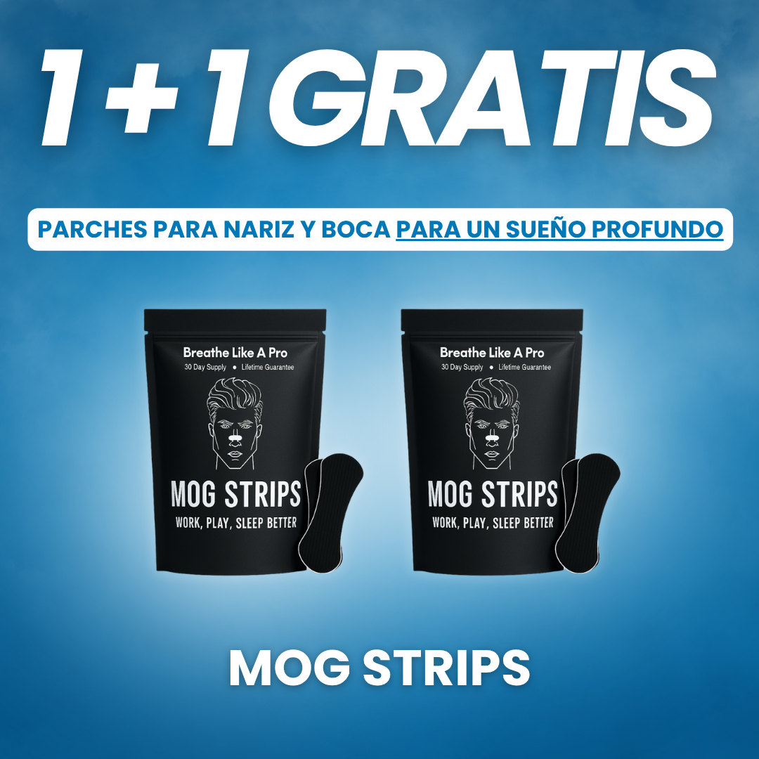 Mog Strips - Parches para nariz y boca para un sueño profundo