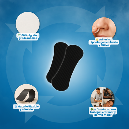 Mog Strips - Parches para nariz y boca para un sueño profundo